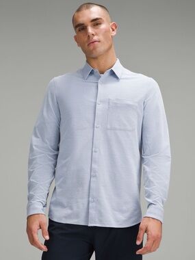 Lululemon Commission Long Sleeve Button Down Shirt Oxford Pocket, Size Small